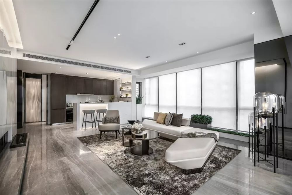 湛江市財政局宿舍(湛川路)輕奢風格四居室裝修案例