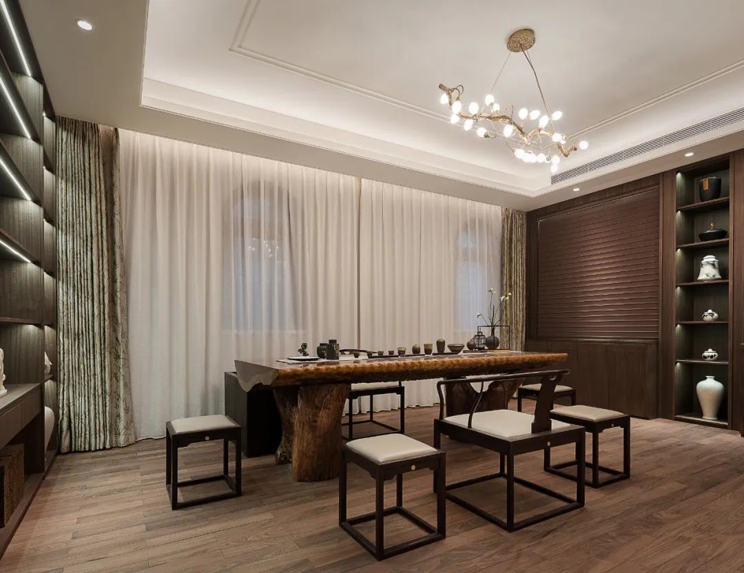 簡(jiǎn)歐風(fēng)格家裝設(shè)計(jì)別墅裝修效果圖-茶室 簡(jiǎn)歐風(fēng)格家裝設(shè)計(jì)別墅裝修效果圖-茶室