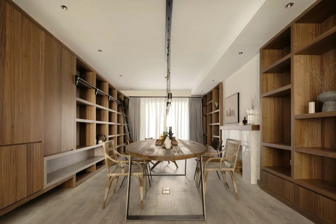 裝修案例中式復古風格室內裝修效果圖-書房 裝修案例中式復古風格室內裝修效果圖-書房