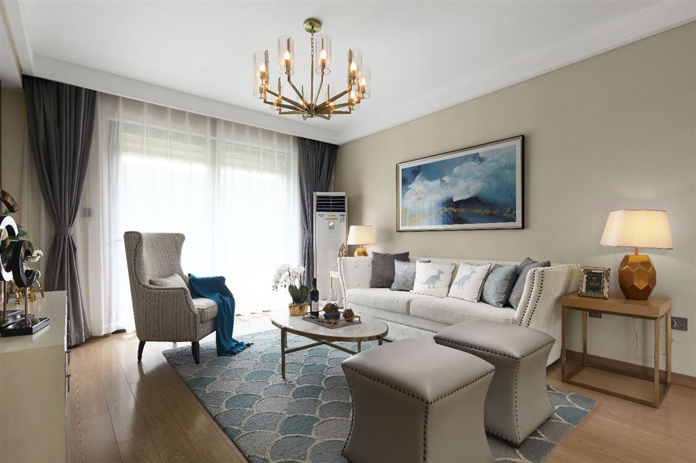 惠州市茂基&middot;城市華府歐式風格三居室裝修案例