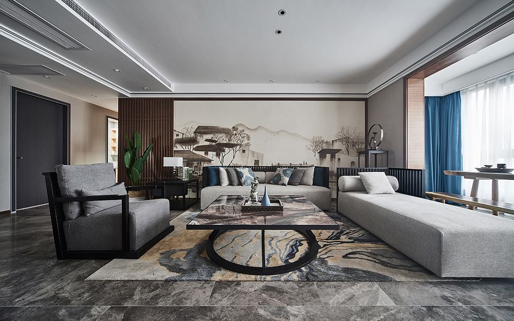 佛山市峰睿公館現(xiàn)代簡約風(fēng)格三居室裝修案例