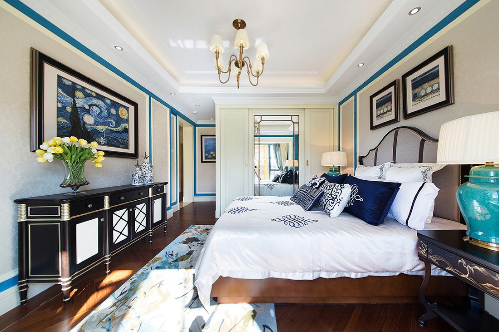 佛山裝修公司歐式田園風格室內裝修效果圖-主臥 佛山裝修公司歐式田園風格室內裝修效果圖-主臥