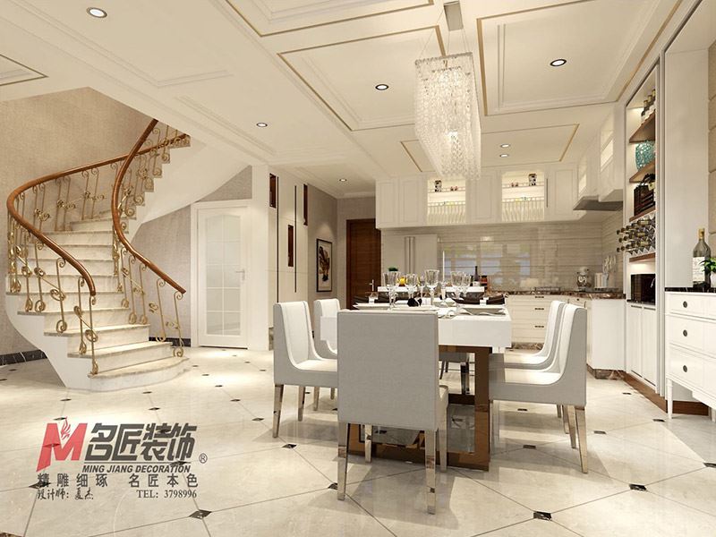 自貢市百果苑歐式風(fēng)格別墅裝修案例