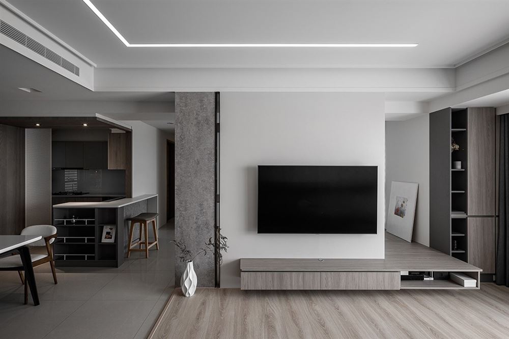 廣州市萬科金域曦府現(xiàn)代簡約風(fēng)格三居室裝修案例