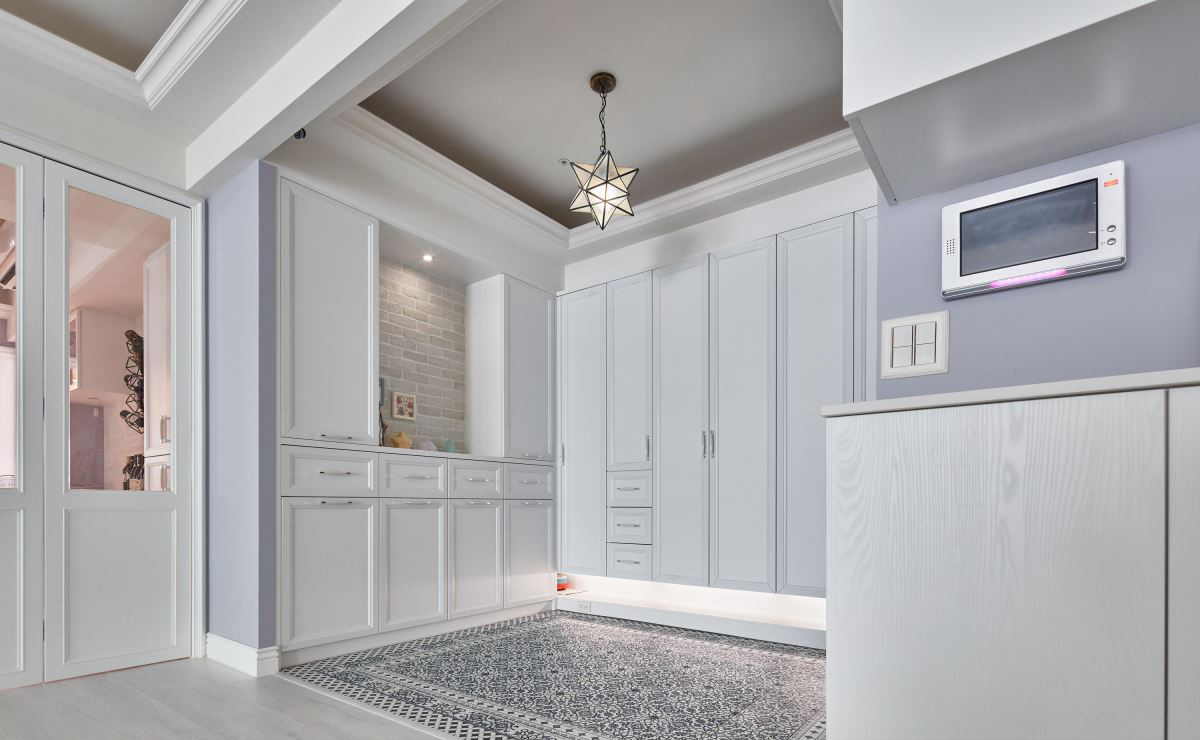 現代美式風格家裝設計室內裝修效果圖-玄關 現代美式風格家裝設計室內裝修效果圖-玄關