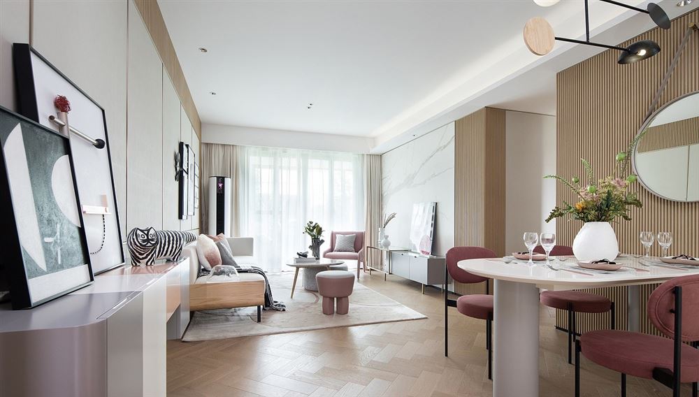 佛山市時代愛車小鎮(佛山)現代風格三居室裝修案例