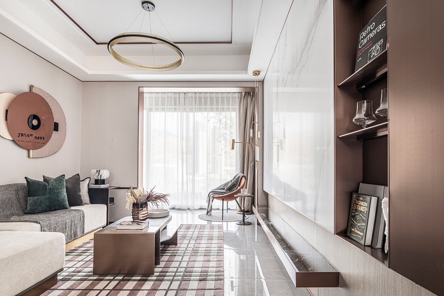 現代輕奢風格室內設計家裝案例-客廳 現代輕奢風格室內設計家裝案例-客廳