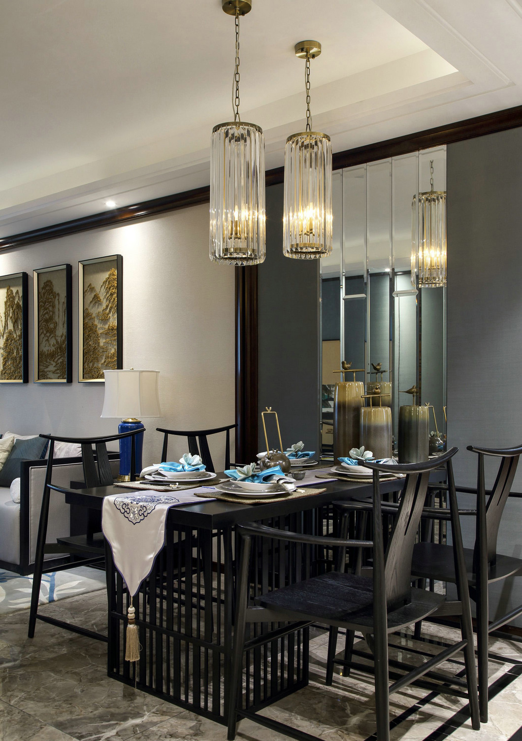 新中式風格室內(nèi)設(shè)計家裝案例-餐廳 新中式風格室內(nèi)設(shè)計家裝案例-餐廳