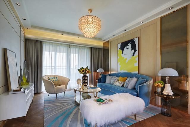 廣州市奧園恒基&middot;學苑壹號歐式風格三居室裝修案例