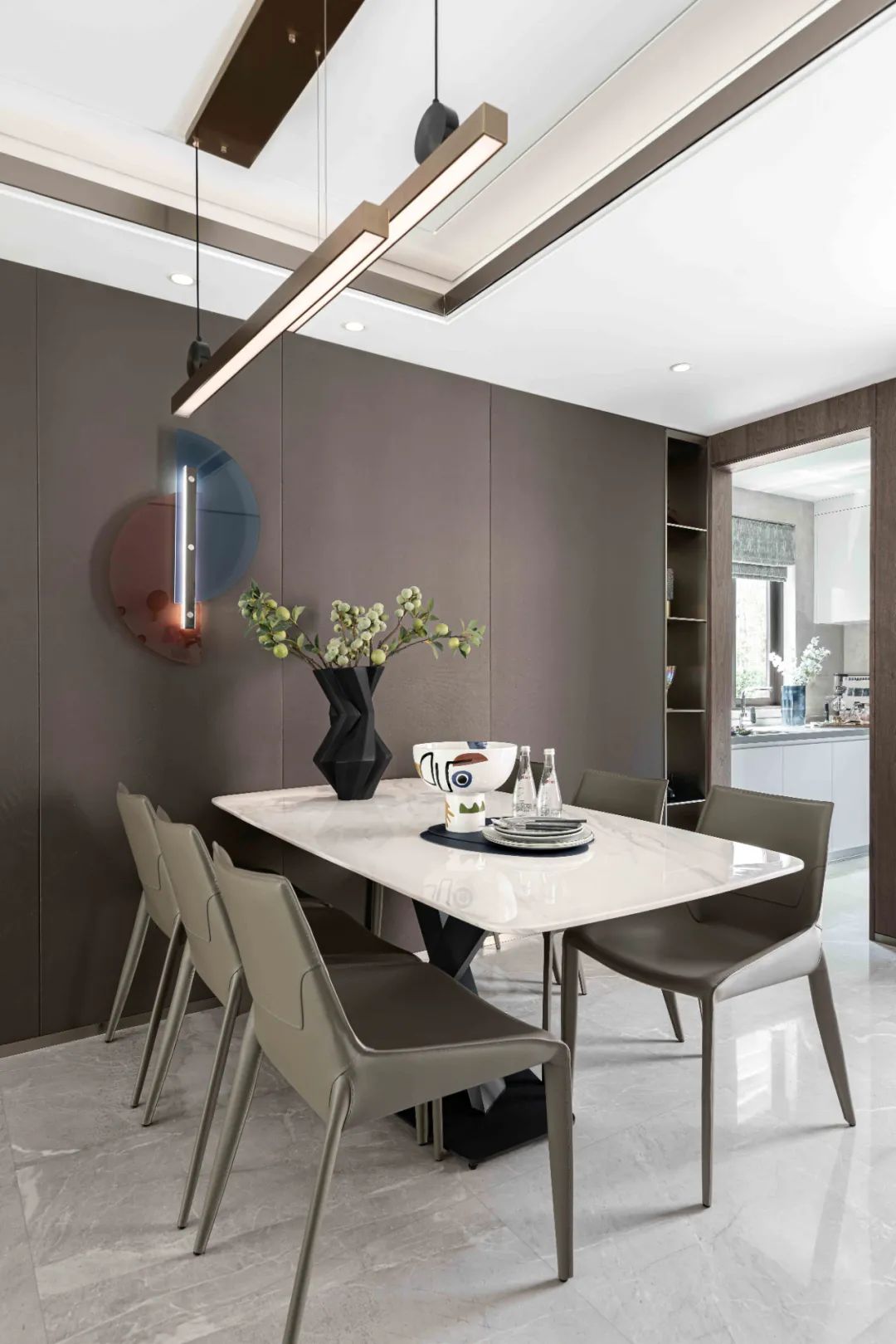 現代輕奢風格室內設計家裝案例-餐廳 現代輕奢風格室內設計家裝案例-餐廳