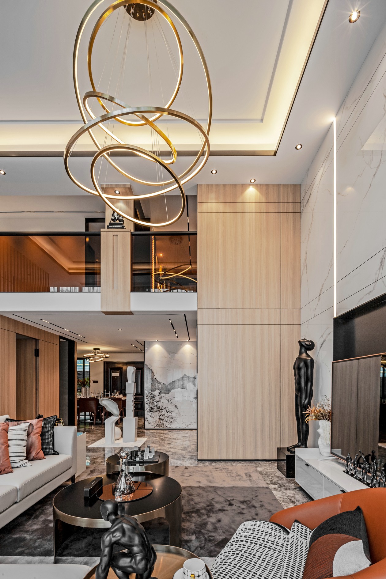 現(xiàn)代輕奢風(fēng)格復(fù)式室內(nèi)設(shè)計家裝案例-客廳裝飾燈 現(xiàn)代輕奢風(fēng)格復(fù)式室內(nèi)設(shè)計家裝案例-客廳裝飾燈