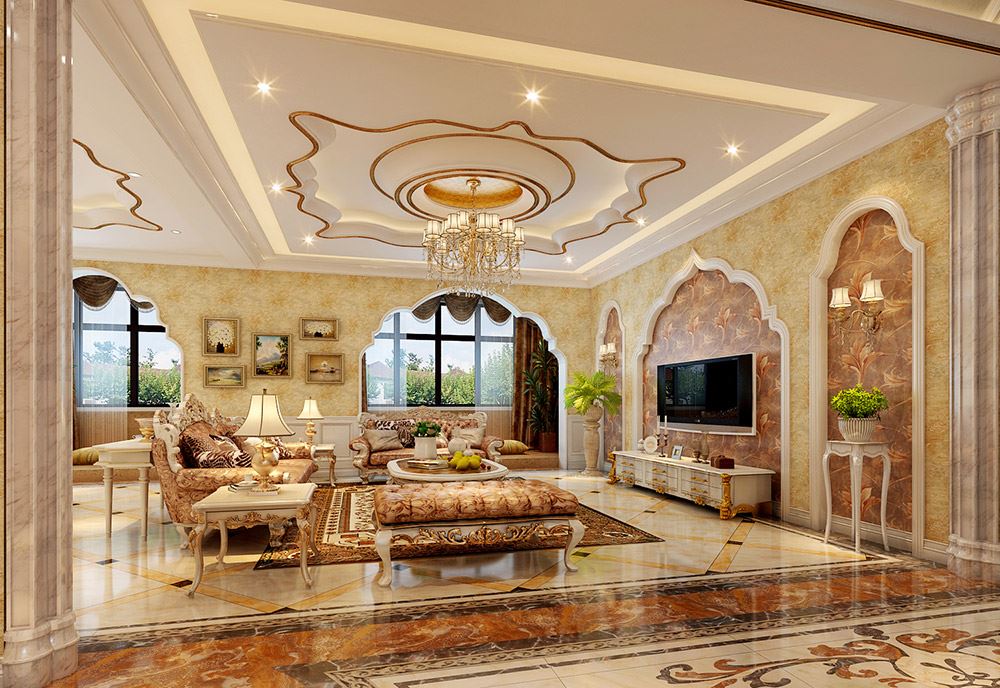 楚雄彝族自治州半山國際歐式風格別墅裝修案例