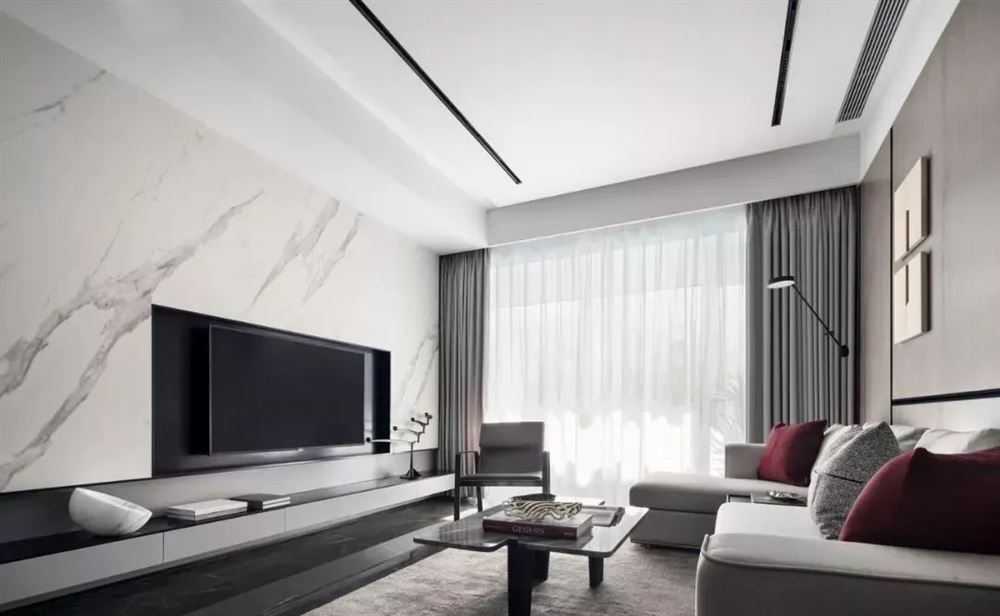 韶關市森泰奧林匹克花園現代簡約風格三居室裝修案例