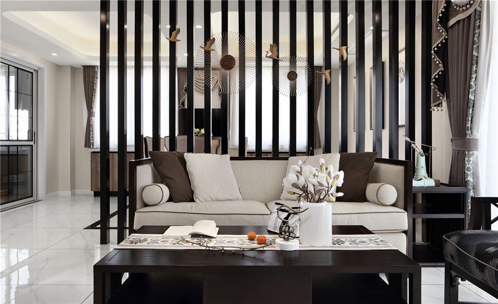 江門市城市名庭新中式風(fēng)格四居室裝修案例