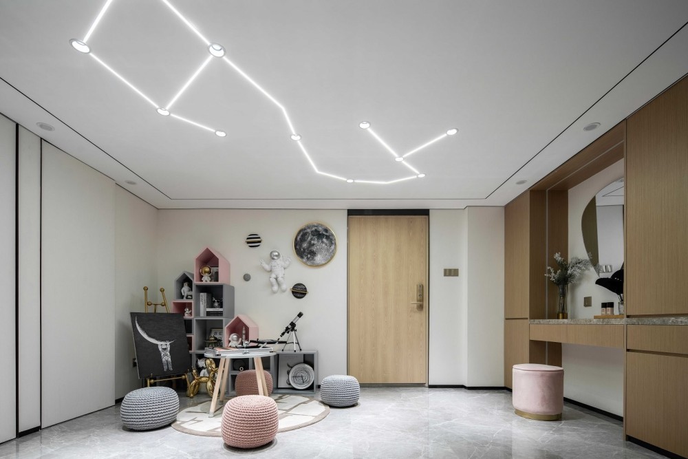 現代輕奢風格室內家裝案例效果圖-休閑區 現代輕奢風格室內家裝案例效果圖-休閑區