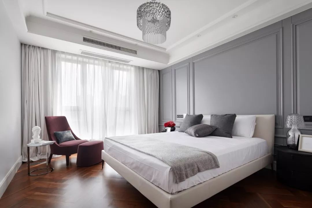 美式現代風格家裝設計室內裝修效果圖-臥室 美式現代風格家裝設計室內裝修效果圖-臥室