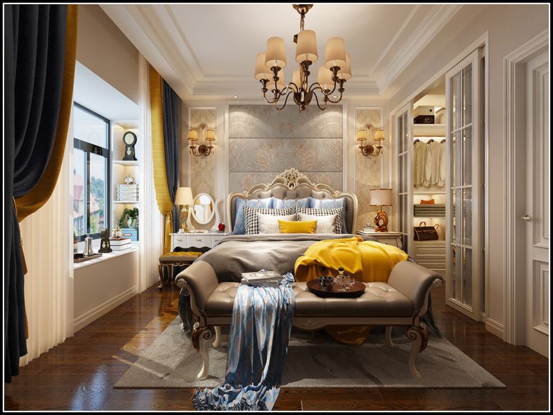 佛山市雅居樂&middot;江畔明珠歐式風格三居室裝修案例