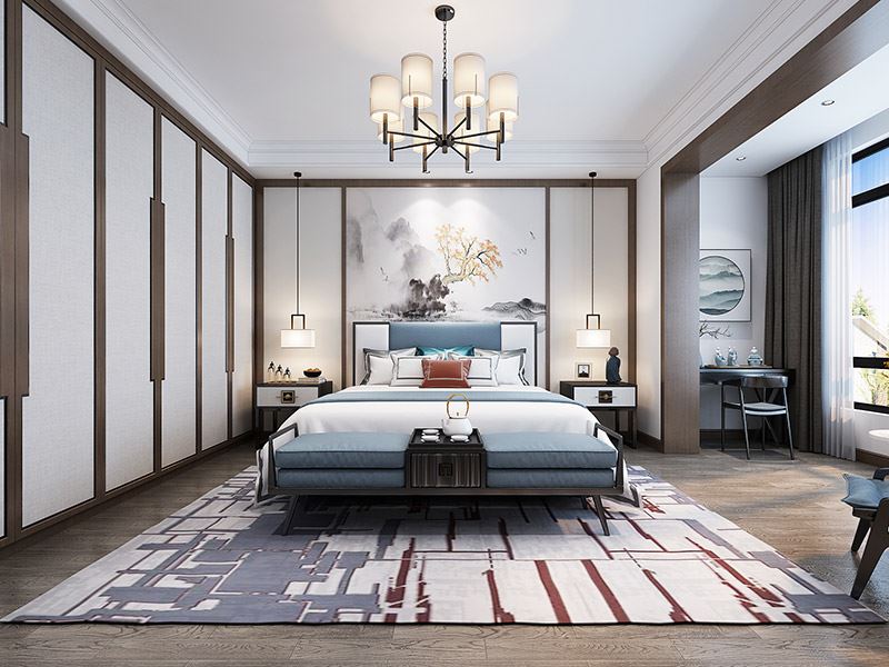 楚雄彝族自治州碧桂園(元謀)新中式風格別墅裝修案例