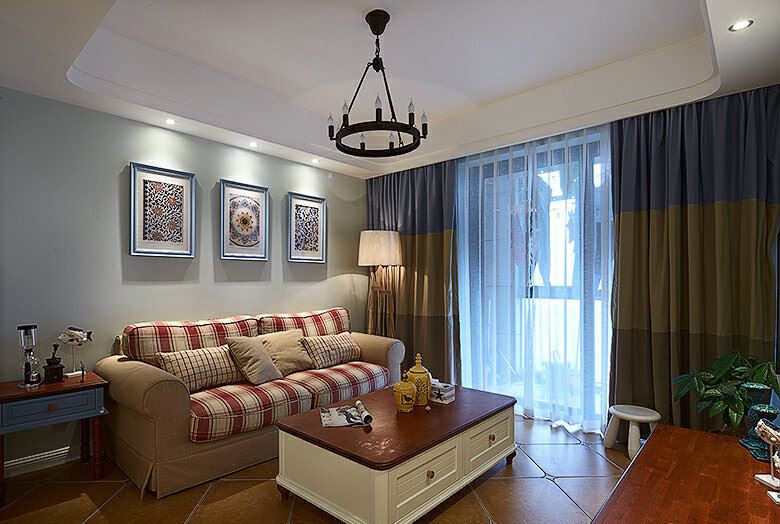 江門市名門壹號田園風(fēng)格二居室裝修案例