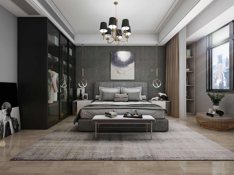 現(xiàn)代前衛(wèi)風(fēng)格室內(nèi)裝修效果圖-華邦祥和園二居96平米-臥室 現(xiàn)代前衛(wèi)風(fēng)格室內(nèi)裝修效果圖-華邦祥和園二居96平米-臥室