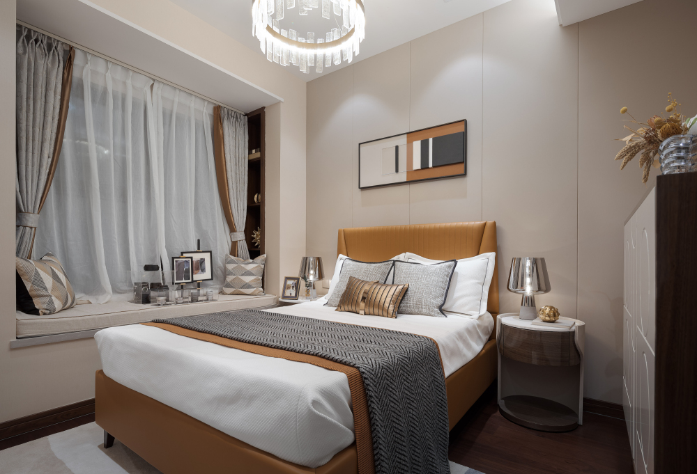 北歐輕奢風(fēng)格室內(nèi)設(shè)計(jì)家裝案例-次臥 北歐輕奢風(fēng)格室內(nèi)設(shè)計(jì)家裝案例-次臥