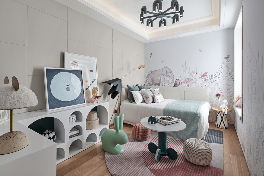 輕奢風(fēng)格室內(nèi)家裝案例效果圖-次臥 輕奢風(fēng)格室內(nèi)家裝案例效果圖-次臥