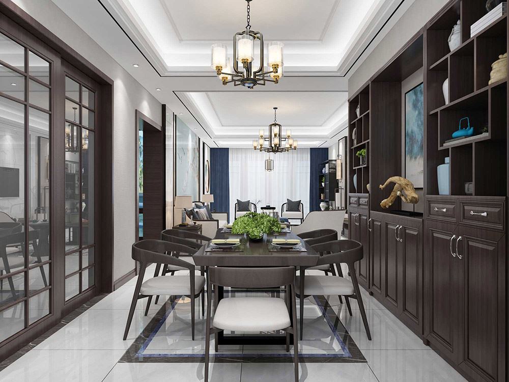 河源市東江灣江灣明珠現(xiàn)代簡約風格三居室裝修案例