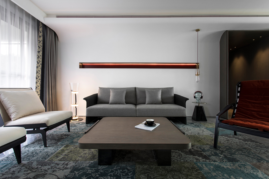 現代風格室內家裝案例效果圖-客廳 現代風格室內家裝案例效果圖-客廳