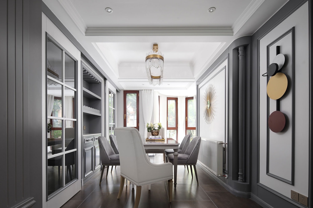 裝修案例輕奢風格室內裝修效果圖-餐廳 裝修案例輕奢風格室內裝修效果圖-餐廳