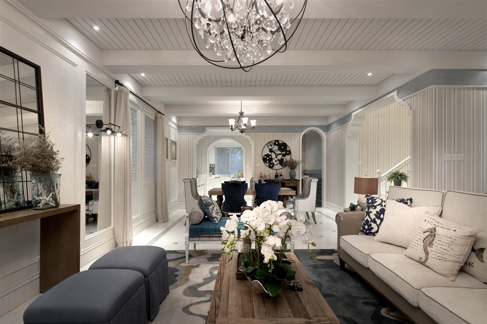 佛山市峰睿公館地中海風(fēng)格復(fù)式裝修案例