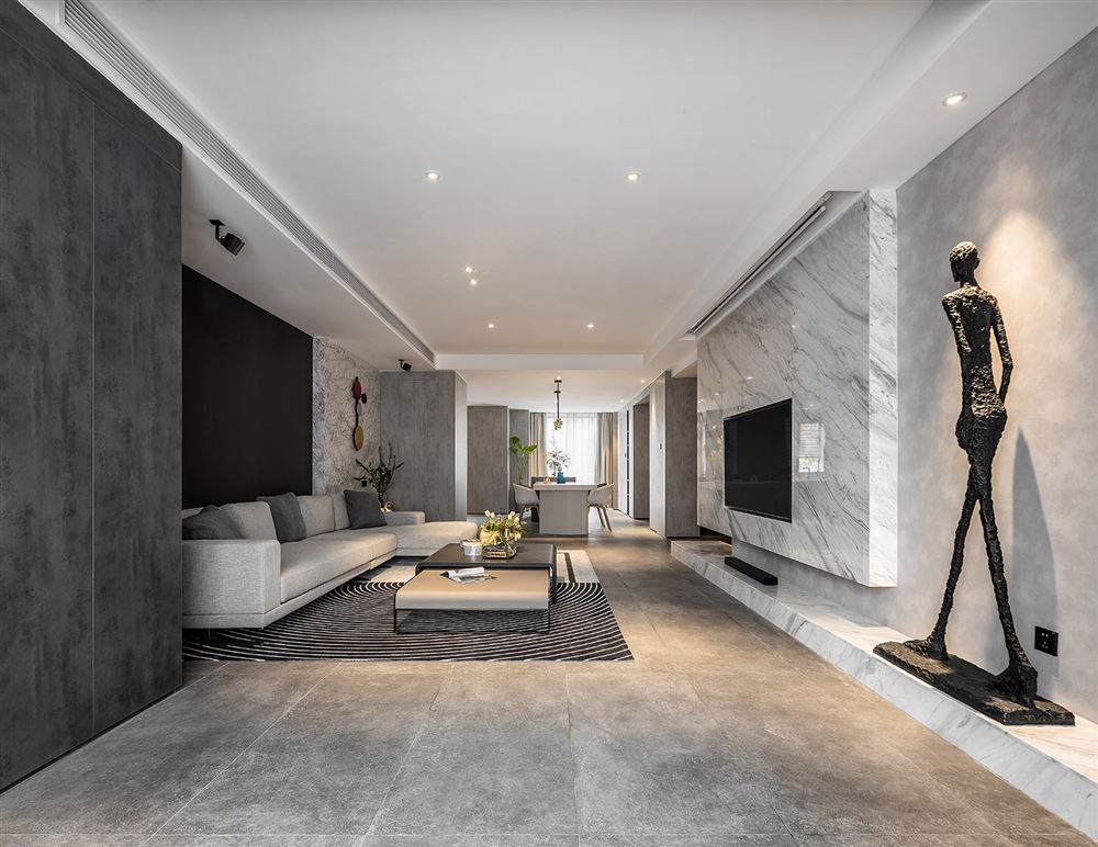 廣州市富力天朗明居輕奢風(fēng)格三居室裝修案例