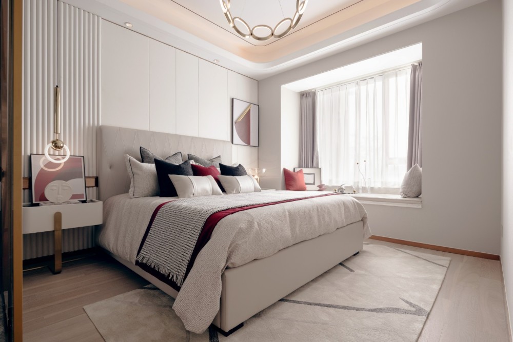 現代輕奢風格室內設計家裝案例-臥室
