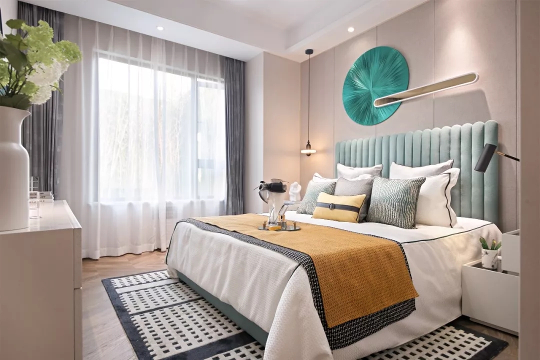輕奢現代風格室內家裝案例效果圖-臥室 輕奢現代風格室內家裝案例效果圖-臥室