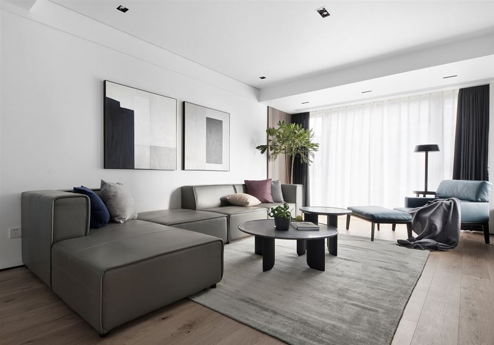 江門市江灣一品現代簡約風格三居室裝修案例