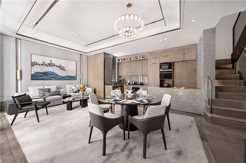 新中式風格室內設計家裝案例-客餐廳 新中式風格室內設計家裝案例-客餐廳