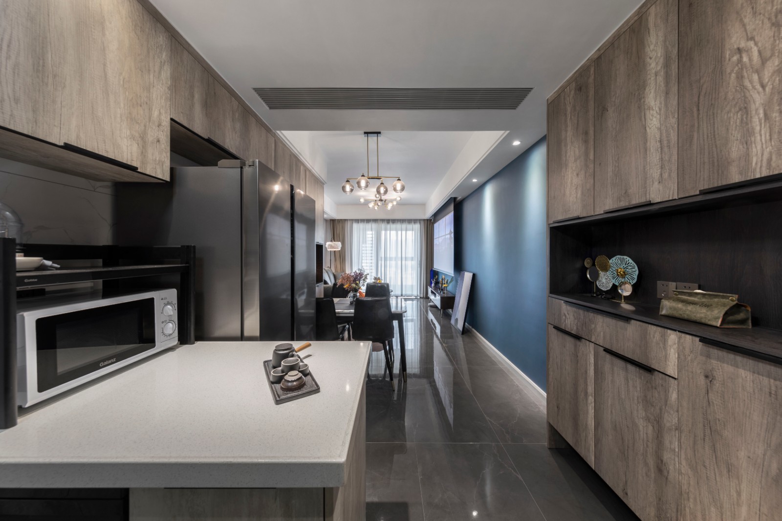 現代輕奢風格靜謐灰室內家裝設計-廚房 現代輕奢風格靜謐灰室內家裝設計-廚房