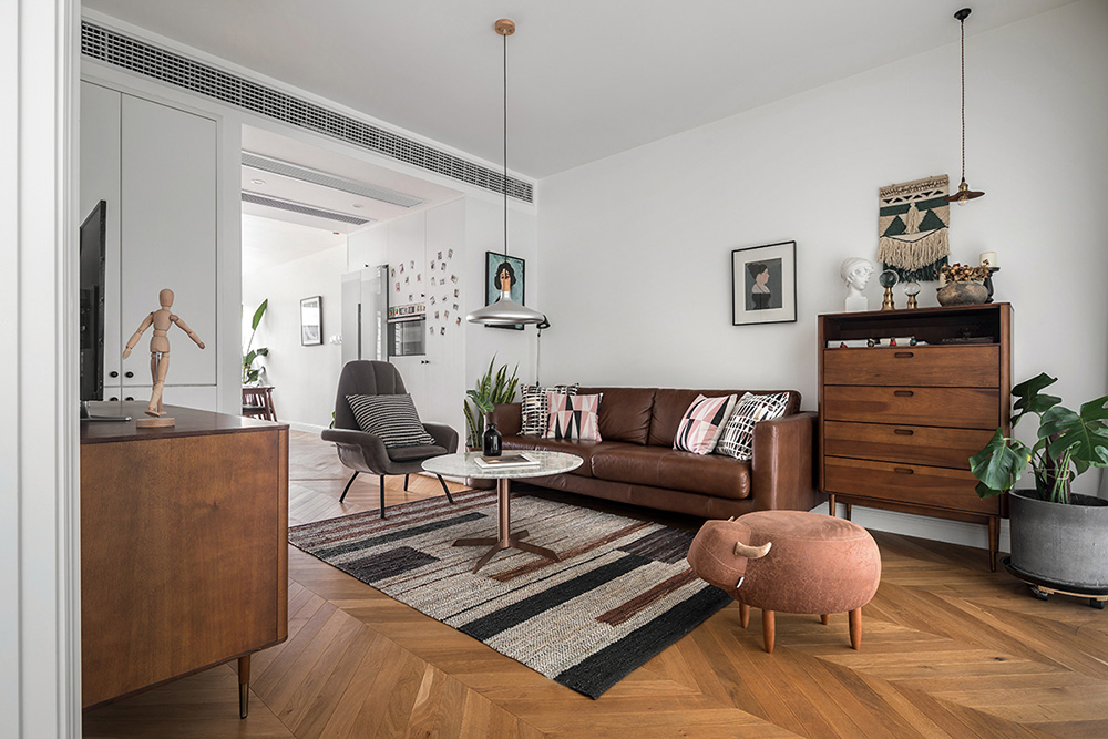 原木北歐風室內設計,帶著年輕人奮斗上進心裝飾的溫馨小窩-客廳 原木北歐風室內設計,帶著年輕人奮斗上進心裝飾的溫馨小窩-客廳