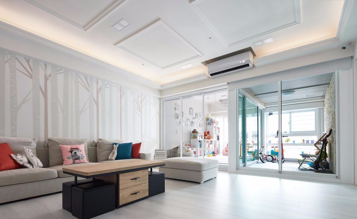 現代美式風格家裝設計室內裝修效果圖-客廳 現代美式風格家裝設計室內裝修效果圖-客廳