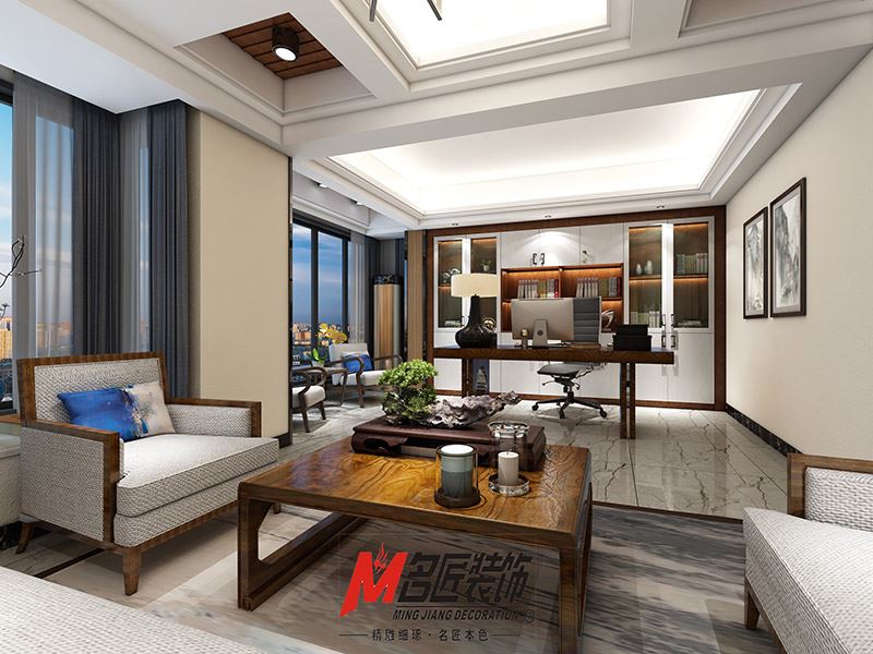 揭陽(yáng)市碧桂園十里江灣現(xiàn)代風(fēng)格辦公空間裝修案例