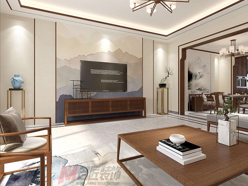 臺州市天嶺&middot;春江花苑新中式風格別墅裝修案例