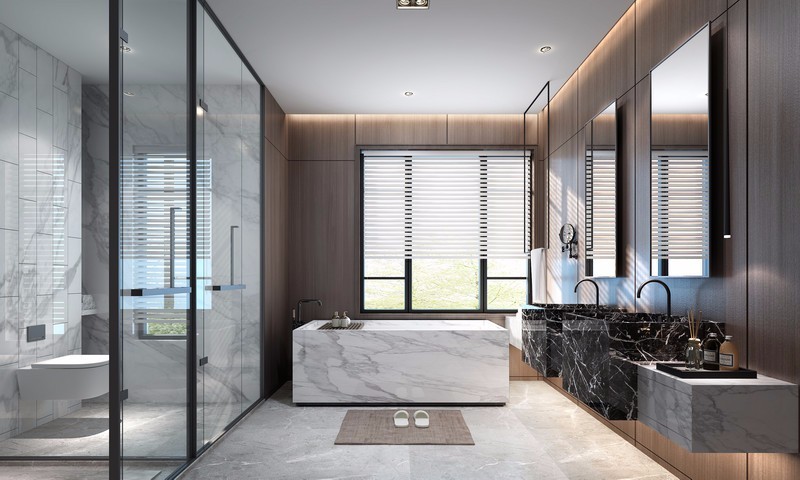 現代簡約風格室內設計家裝案例-衛生間 現代簡約風格室內設計家裝案例-衛生間