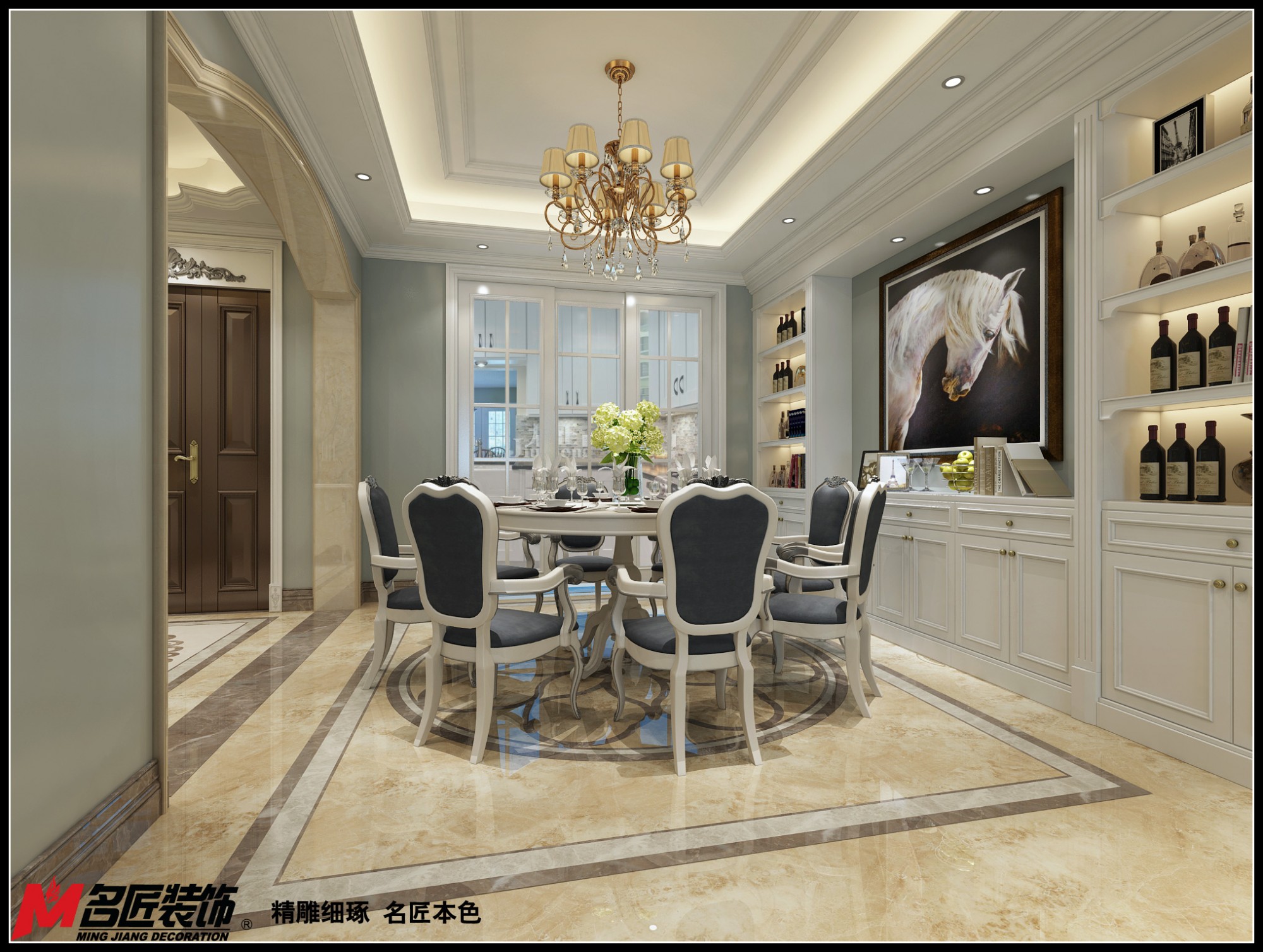 德陽市金山國際歐式風格別墅裝修案例