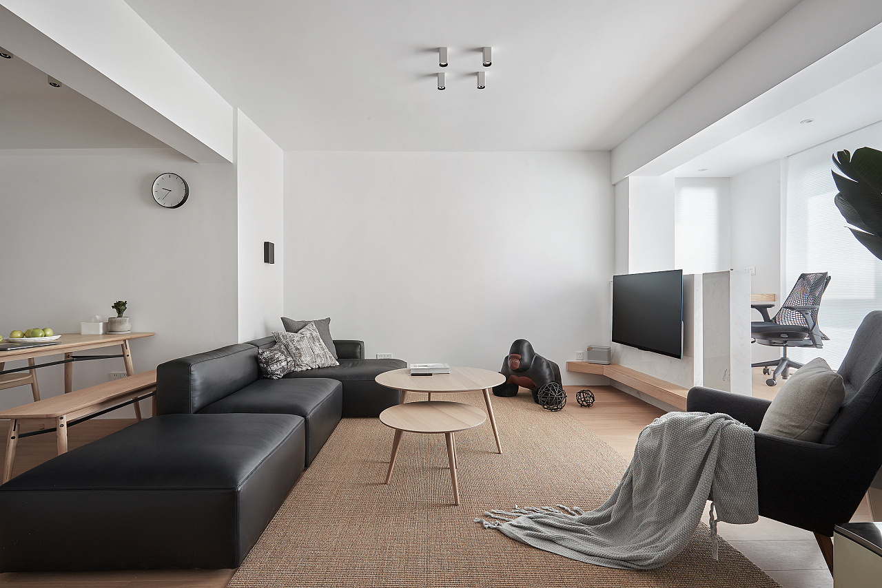 現(xiàn)代極簡(jiǎn)風(fēng)格室內(nèi)家裝案例效果圖-客餐廳 現(xiàn)代極簡(jiǎn)風(fēng)格室內(nèi)家裝案例效果圖-客餐廳