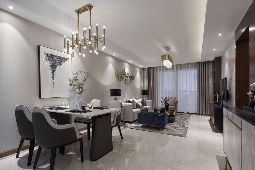 曲靖市北門街59號院北歐風格三居室裝修案例