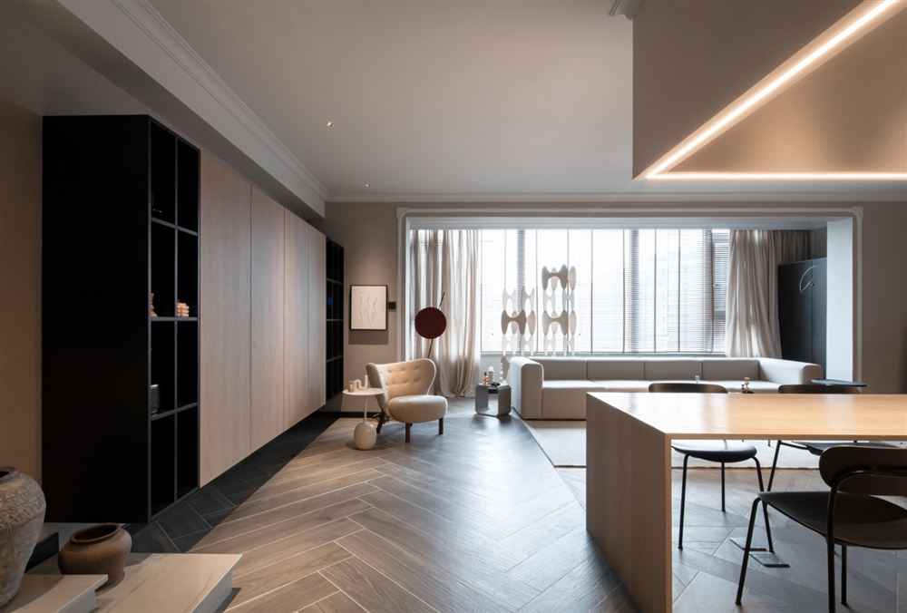 江門市敏捷&middot;云錦現代簡約風格三居室裝修案例