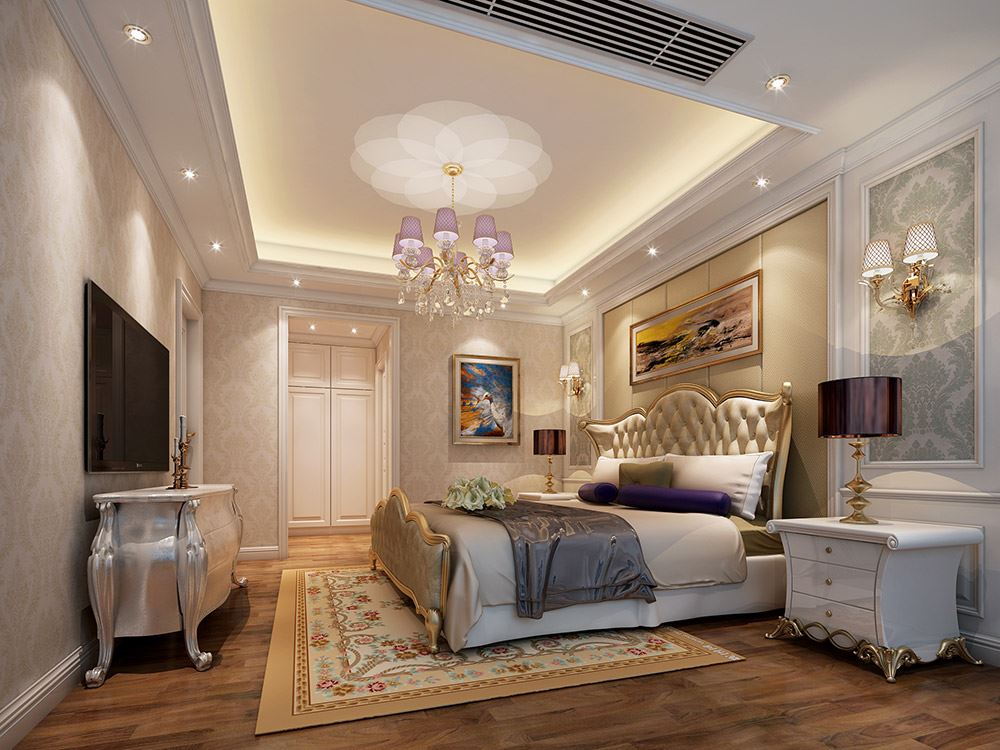 河源市碧桂園&middot;東江鳳凰城歐式風(fēng)格四居室裝修案例