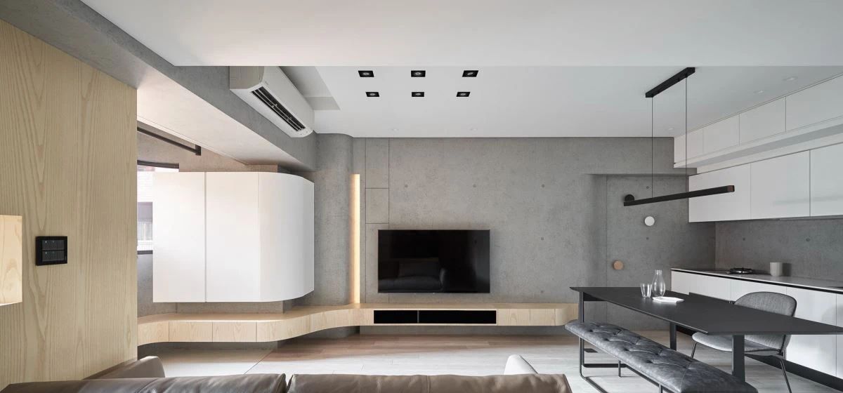 裝修案例現代極簡風格室內裝修效果圖-客廳 裝修案例現代極簡風格室內裝修效果圖-客廳