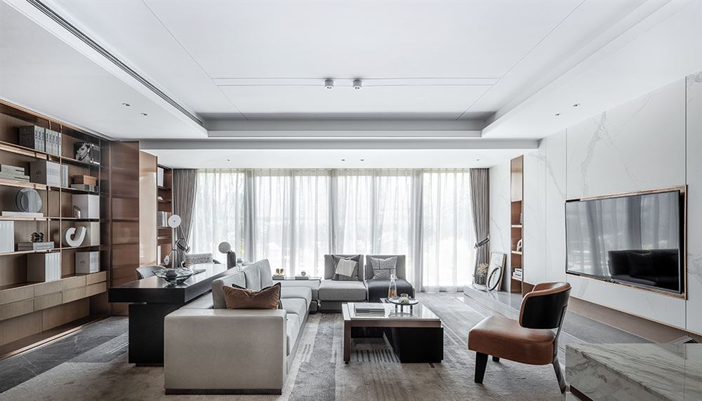 佛山市金地&middot;招商臻玥府現代簡約風格三居室裝修案例