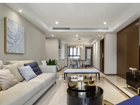 佛山市中建順控&middot;云熙悅城輕奢風格四居室裝修案例