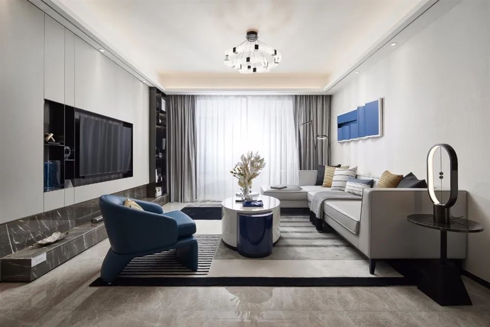 楚雄彝族自治州壩塘邊小區現代簡約風格四居室裝修案例